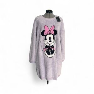 Minnie Mouse Ladies Plush Lounger Pockets Size Large Disney Brand New With Tag